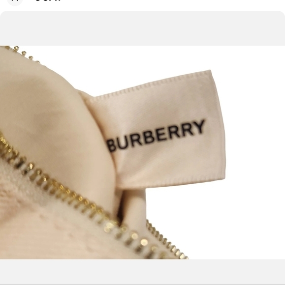Burberry canvas beauty cosmetic bag pouch new - Picture 5 of 10